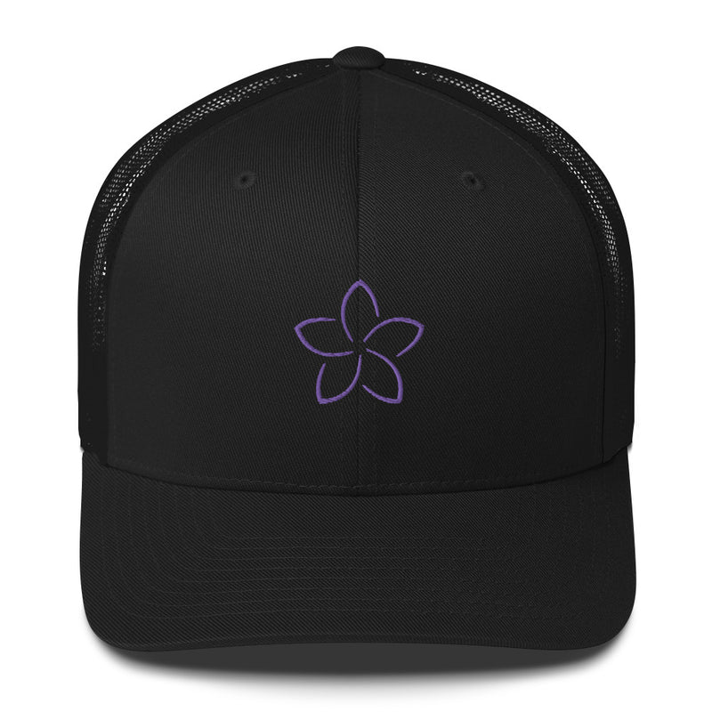 Purple Plumeria Cap